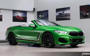 BMW M850i xDrive Convertible Matte Krypton Green by Fostla Design (G14)